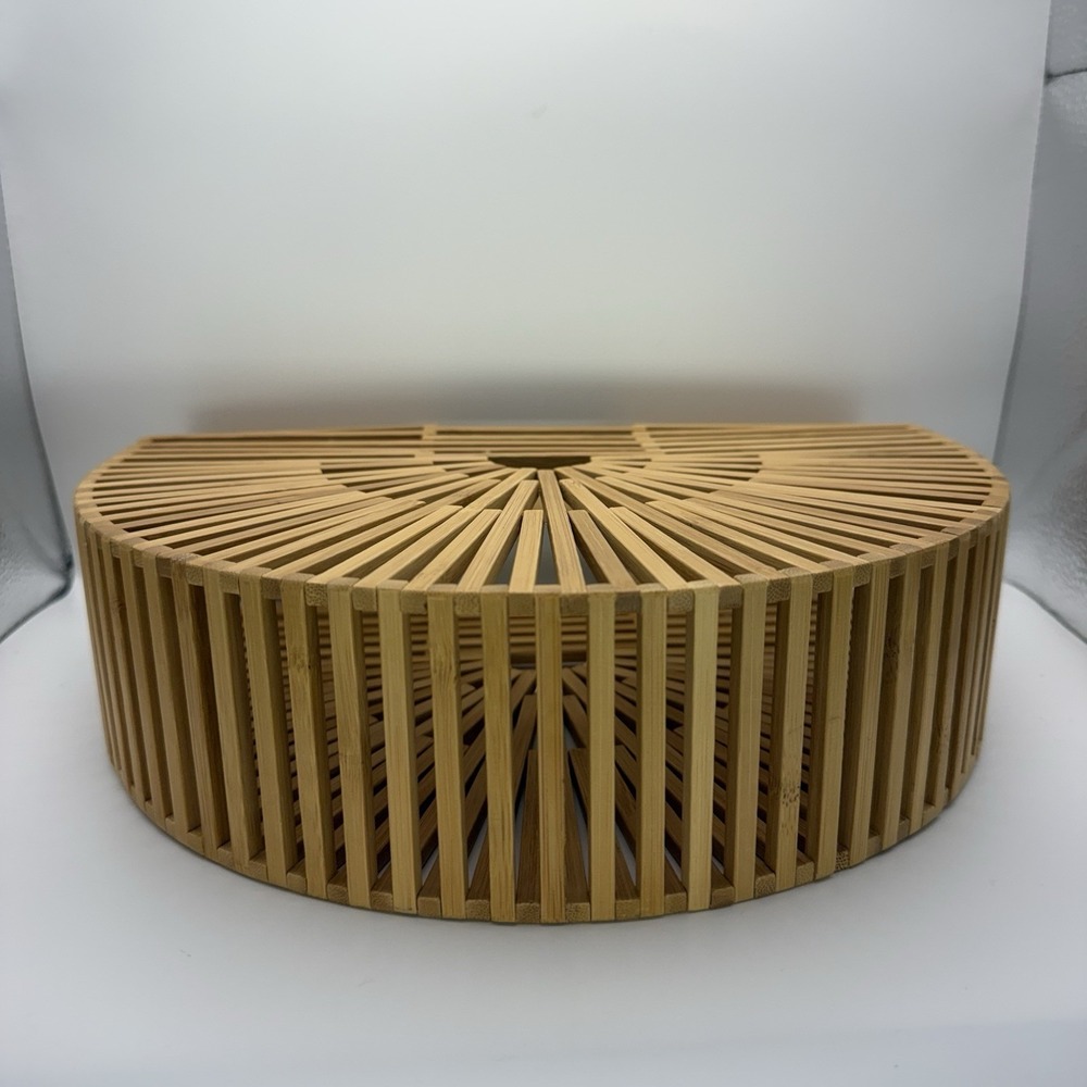 Vintage Cult Gaia Inspired Bamboo Arc Bag Handmade Purse Beach Summer Purse EUC - Picture 8 of 12